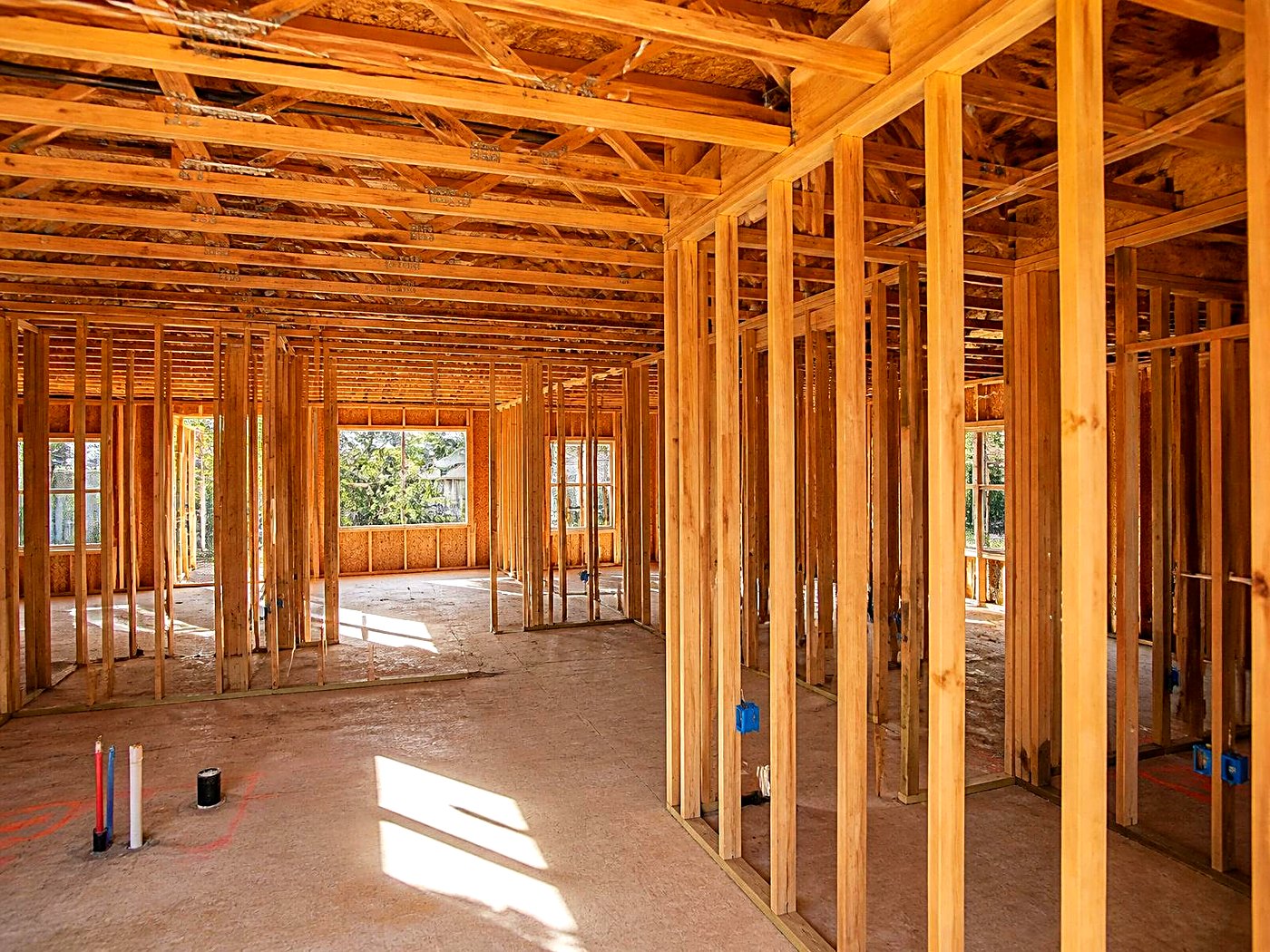 Framing work by Visible Carpentry on a commercial and residential project in Long Island, New York